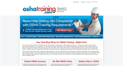 Desktop Screenshot of oshatraining.com